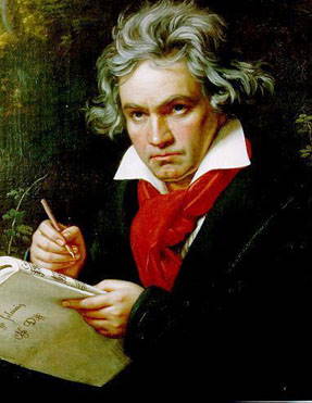 Ludwig van Beethoven feiret livet som en overgangsprosess gjennom viljekraft og Gud som naturens ånd.