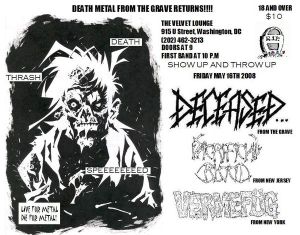 Old school Deceased flyer